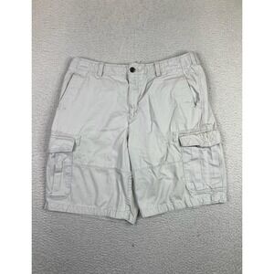 Timberland Shorts Mens 36 Gray Cargo 100% Cotton Outdoor Hiking Utility PC-750
